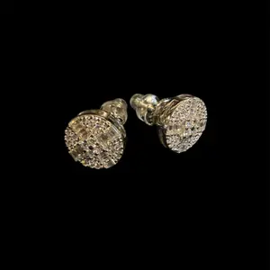 Unisex .925 Silver Earrings Moissanite 0.89 CTW Waterproof Passes Diamond Tester