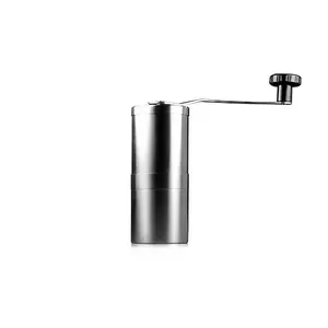 Manual Coffee Grinder with Precision Grinding System, Anti-Rust Conical Burr, Shockproof Stainless Steel Body, Non-Slip Base