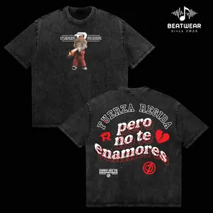 Vintage Fuerza Regida Pero No Te Enamores Song Album #177 Graphic T-Shirt, Tatino Streetwear Fashion, Regional Mexicano Shirt, Fuerza Regida Merch, Menswear Top Y2K Mexico