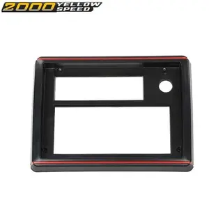 Radio Face Plate Black with Red Trim Fit For El Camino Monte Carlo SS 1981-1988