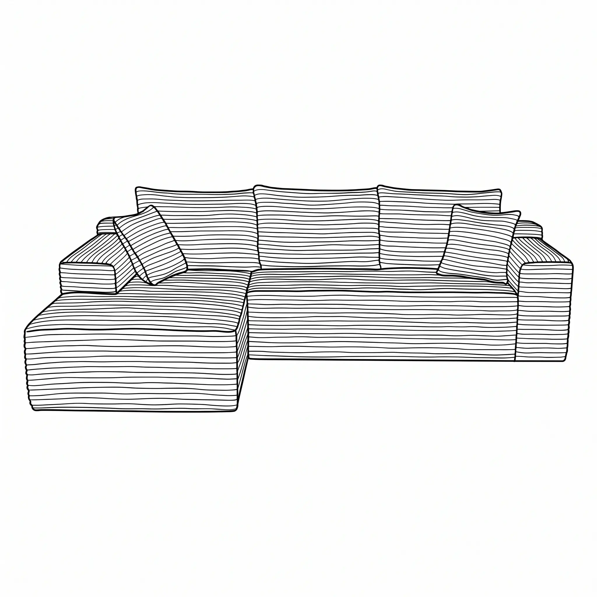Modular Compressed Sofa Components