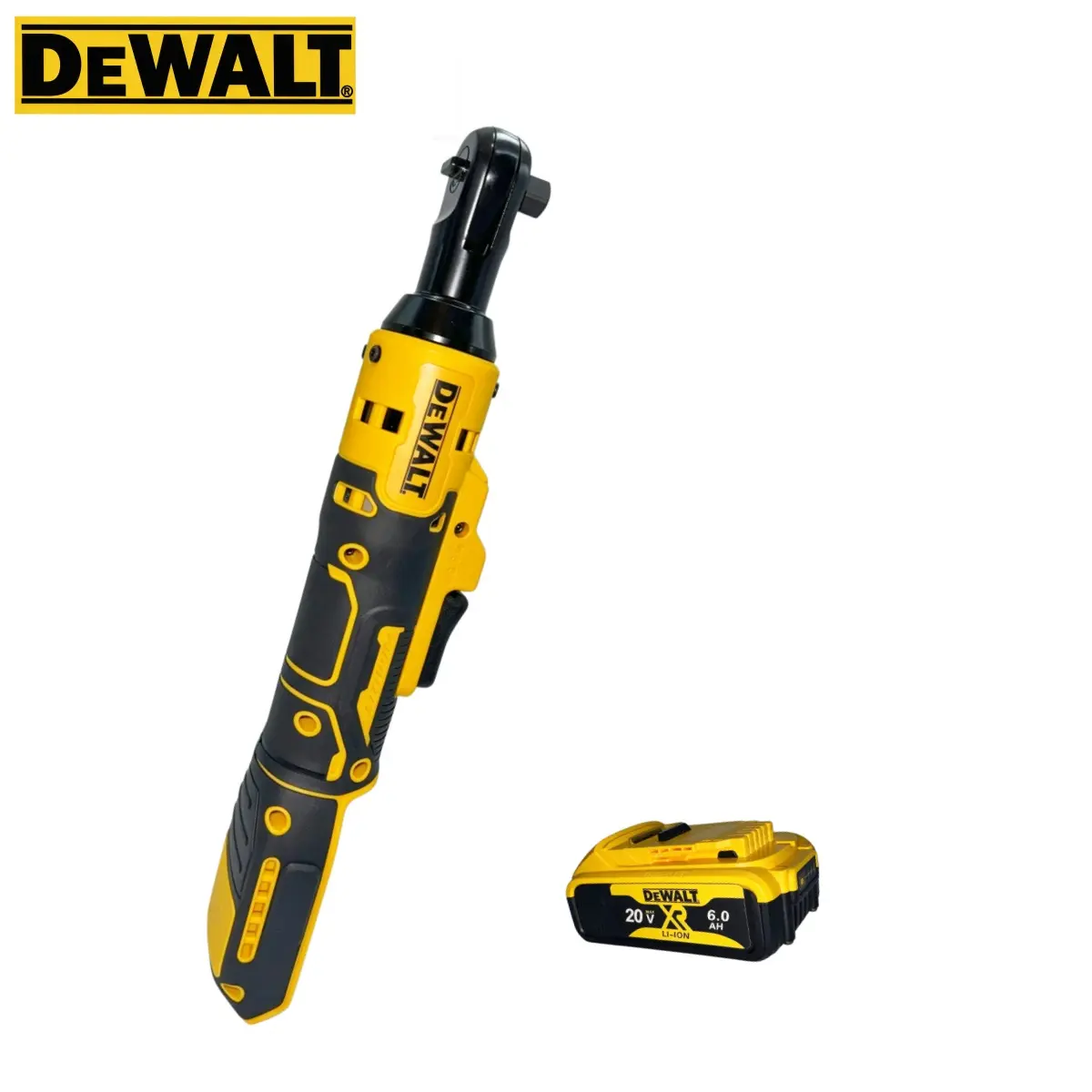 DEWALT 20V XR Brushless Electric 3/8" Ratchet Wrench for Car,Compact Cordless Power Tool for Truck & Equipment Maintenance - 102Nm High Torque, LED Light