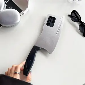 WARNING: THIS CASE IS SHARPLY FUNNY!  Creative Knife Design for Samsung S21-S25 Ultra/Plus! Shockproof Protection + Prank-Ready Vibe!