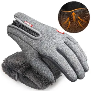 Winter Gloves for Men Running in Cold Weather - Touchscreen Gloves for Bike Hiking