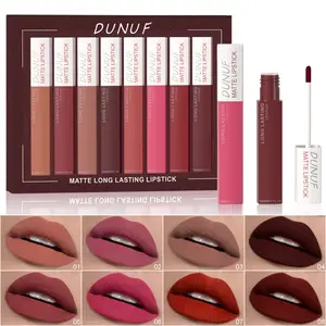 8-pack 8-color long-lasting lip gloss gift set, suitable Christmas gift for girls Lipstick Lip Products Makeup