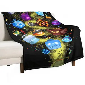 Blox Fruits Thermal Throw Blanket Warm Lightweight Patterned Flannel Blanket Couch Decor Decor,Bedding Room for Christmas Birthdas