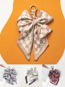 High End Small Bow Bag Hanging Decoration, Woven Bag Pendant, Versatile Keychain, Backpack Pendant, Y2K Style Accessory