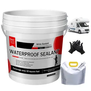 RV  Sealants,RV Roof Sealant, Self-Leveling Lap Sealant and Weatherproof RV Caulk for Camper Roof Repair and Leak Prevention, RV Roof Coating 1/4 Gallon (1.35 Liters)
