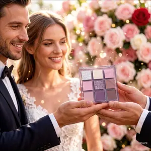 9 Color Purple Tones Eyeshadow Palette, Matte and Glitter Shimmering Eye Shadow Makeup Palette, High Pigmented Colorful Eye Makeup Products, Trending Makeup, Summer Makeup, Korean Makeup, 2000s Makeup