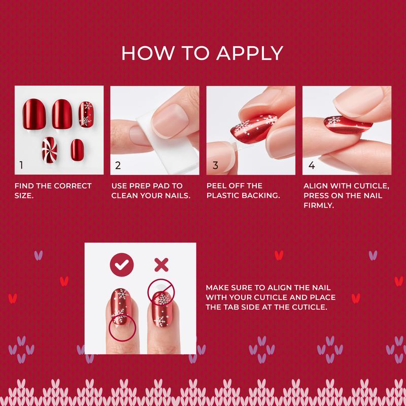 imPRESS Holiday Design Press On Nails - Frost Kiss