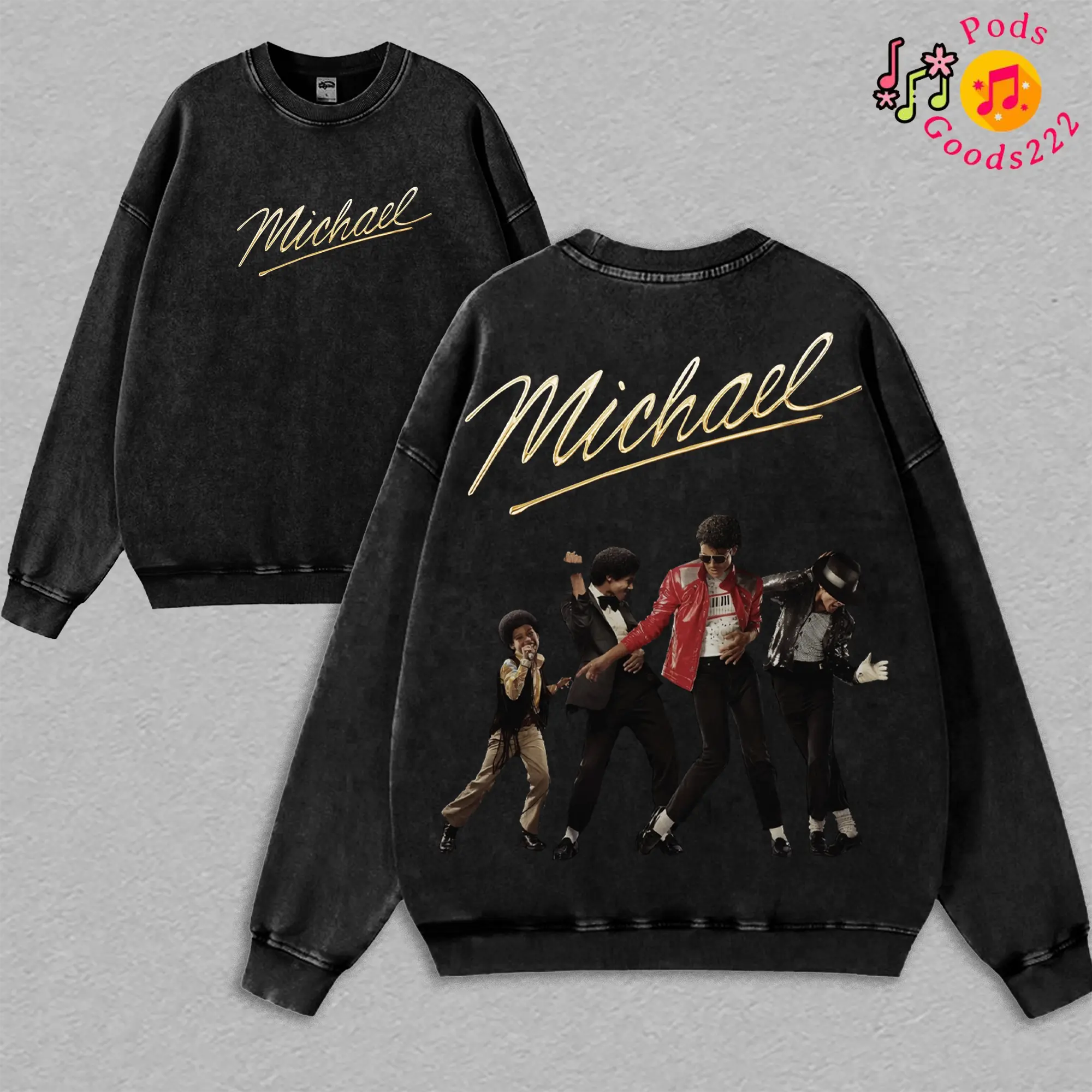 Michael Jackson Moonwalk Vintage Washed Oversized T-Shirt Hoodie Sweatshirt, Pop Icon Graphic Tee, Classic Music Fan Merch, Heavyweight Cotton Streetwear Outfit Gift for MJ Fans