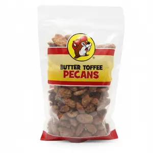 Buc-ee's Butter Toffee Pecans - Gourmet Roasted Pecans with Rich Butter Toffee Glaze for Sweet Crunchy Snacking US Premium Ingredients - Nut, Peanut