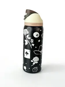 Owala FreeSip Insulated Stainless Steel Water Bottle 32oz Dice & Roses Limited Edition Portable Straw Reusable Drinkware Flasks TumblerBottled Mug