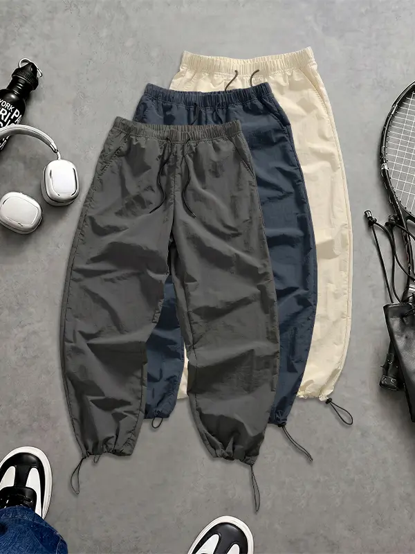 3 Pack Men Commuter Sport Long Pants Summer Loose All-match Trousers Gym Running Outdoor Travel