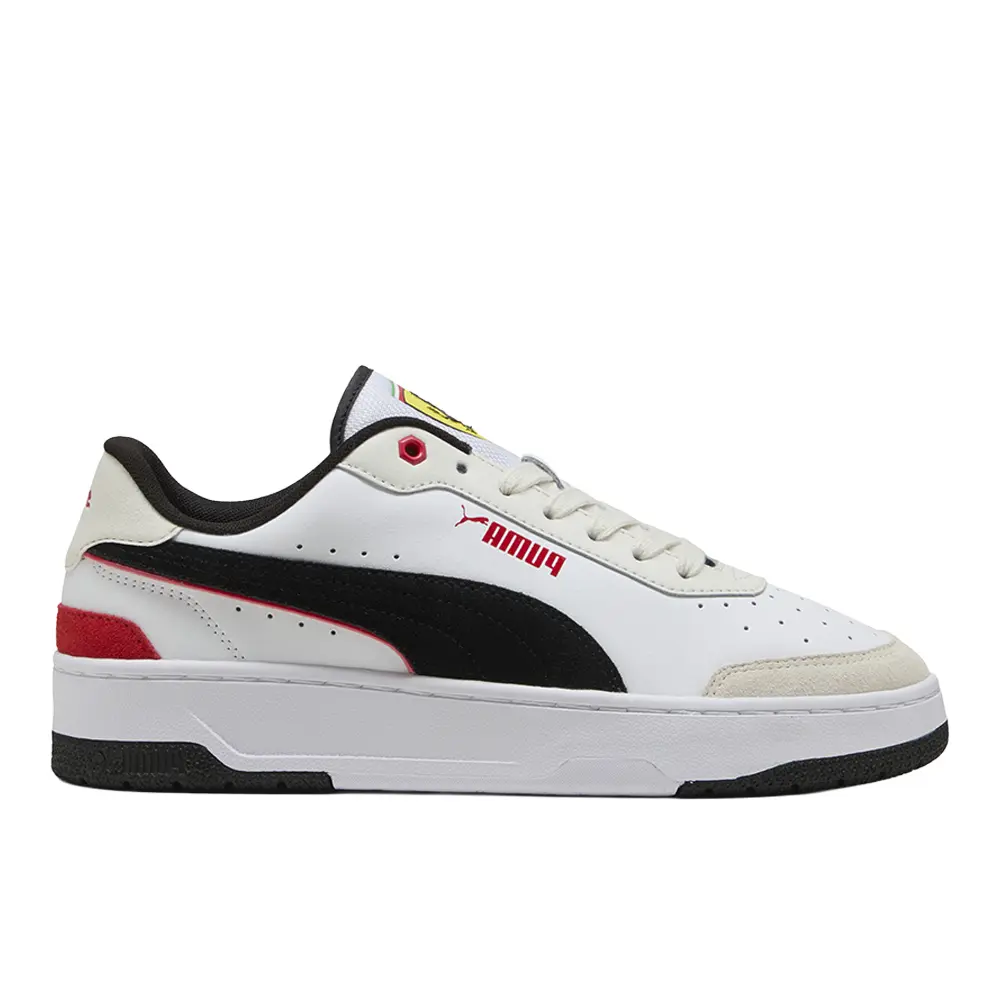 PUMA Mens Scuderia Ferrari Ca Match Lace Up Sneakers Shoes Casual - White