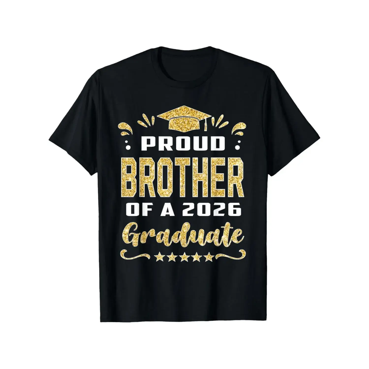 Men's Casual Short-Sleeve Fitness Top, Proud 2026 Graduate Brother Celebration T-Shirt