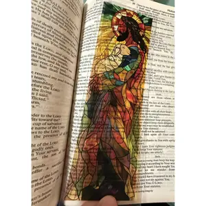 Stained Glass Transparent Bookmark - Christian Scripture Bookmarks