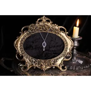 Silver Hand Mirror Necklace