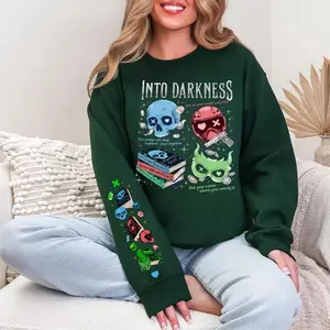 Into Darkness Series Sweatshirt, Navessa Allen Sweatshirt, Lights Out, Caught Up, Game On, Romance Smut Bookish, Unisex Long Sleeve Crewneck