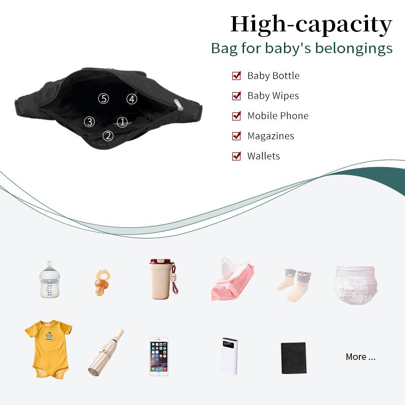 Baby Stroller with Free Bag ,Newborn Stroller,Foldable Stroller Legs,Equipped with Chest Clip,One-Click Contraction Function,Alloy Metal Material,4-wheel Travel Toddler Stroller