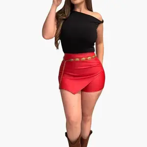 SHORT SLEEVE SHIRT WITH DOUBLE LAYERED FABRIC IN THE FRONT AVAILABLE ONLY IN PETITE SIZES