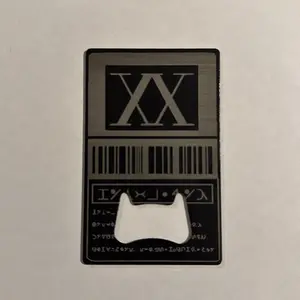 Hunter x Hunter license style metal wallet bottle opener laser engraved