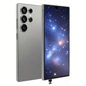 EET S25 Ultra Unlocked 5G Smartphone, 12GB+512GB, 6800mAh Battery, Fast Charging Capability, Android 14 System, 108MP+48MP Camera, Face & Fingerprint Unlock | Dual SIM | Autofocus | Built-in Pen |