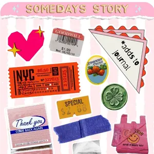 *Adds to Journal - Somedays Story Vinyl Sticker Sheets - Aesthetic, Laminated, &durable journaling accents