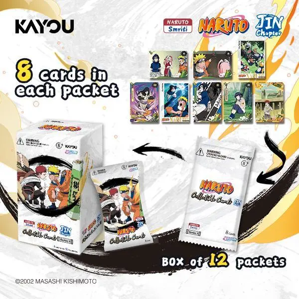 KAYOU Naruto Series Collectible Card Pack, Jin Chapter (Jin-002A