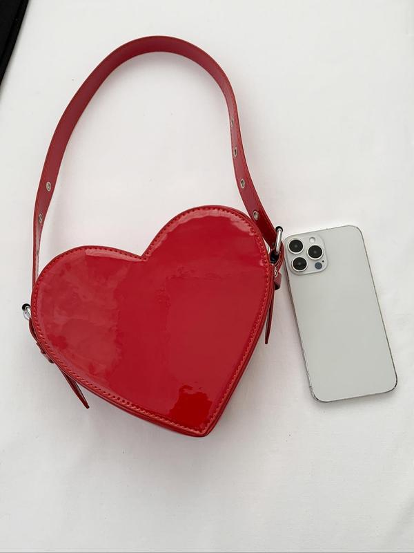 Fashionable  simple casual exquisite and versatile shoulder bag, niche design  heart-shaped creative modeling shoulder bag, Valentine's Day gift handbag, classic and versatile personality, shopping and dating, etc.