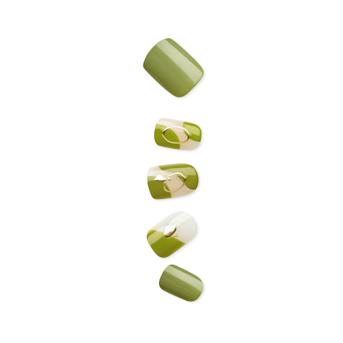 Impress Design No Glue Fake Press On Nails - Before Sunrise | Design, Green, Short, Squoval, Manicure Impress Design No Glue Fake Press On Nails - Before Sunrise | Design, Green, Short, Squoval, Manicure