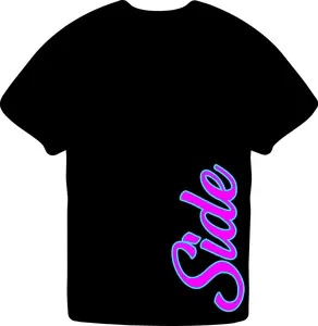 SIDE PIECE CO. "SIDE SHOT" CLASIC CREWNECK T Streetwear Casual Menswear Man T-Shirt 100% Made in USA Miami Vice Colors