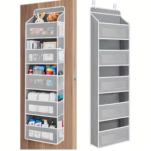 [Hanging Storage Rack] 5-Tier Hanging Door Storage Rack | Door Hanging Storage And Organizing Rack, Organizing Box, Hanging Wardrobe Storage