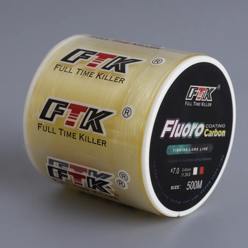 FTK Fishing Line 500m Beige Long-Range Casting Super-Strong, Abrasion-Resistant Main Line Fishing Wire, Fishing Tackle