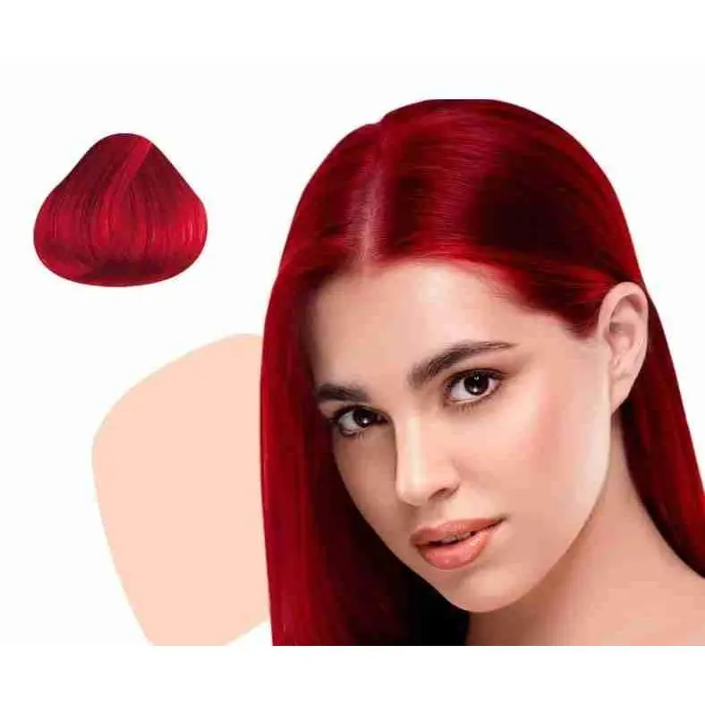 Voglia 6ri Intense Red Permanent Hair Coloring Cream - Alcohol-Free, Moisture-Boosted Dye for Textured Locks, 3 fl oz, for Adults, Contains Neither Harmful Additives, Supports Colored Hair Transformation, 24-Month Shelf Life