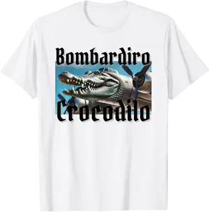 Bombardiro Bombardino Crocodilo Funny Italian Brainrot Meme T-Shirt - Ronniemu Shop 48B0F3MH26RX