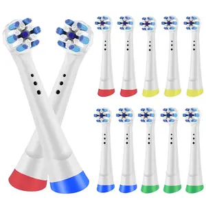 12 Pack Compatible with Oral B iO 2/3/4/5/6/7/8/9/10 Series Electric Toothbrush Replacement Brush Heads, Toothbrushes Head Refills