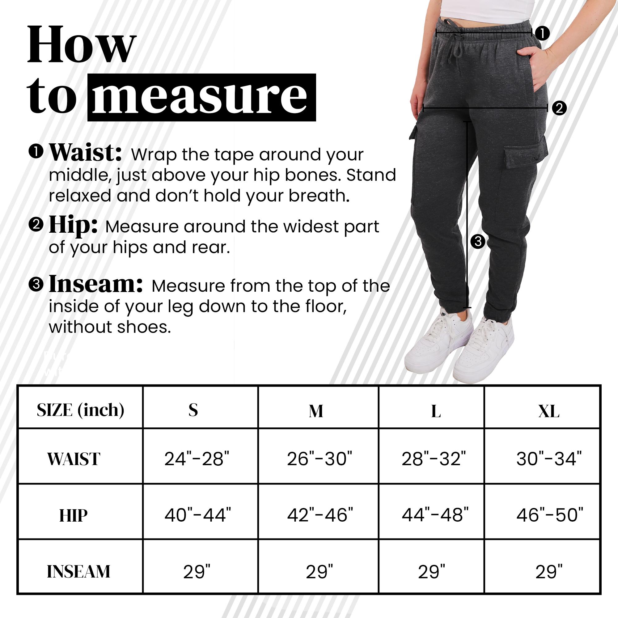 SPXTREME [2 Pack] Cargo Jogger Sweatpants for Women Casual Lounge Wear Breathable Fleece Bottoms with Pockets & Elastic Waistband Lightweight Comfy Super Soft Multicolor Trouser