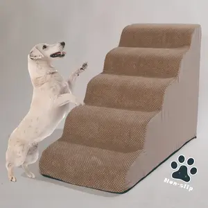 Pet Stairs Ramp Bed Ladder Memory Foam Staircase Suitable for Small Cats Dogs, Comfortable and Durable Pet Accessory