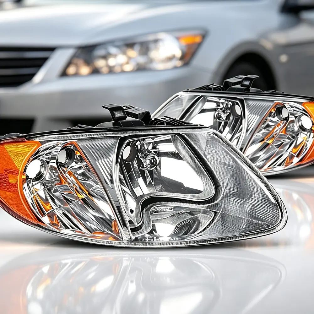 TopAutoGear Halogen Headlight Assembly - Plug-and-Play Base Model Replacement for 2001-2007 Dodge Grand Caravan & Chrysler Town and Country Minivan Fit, Driver/Passenger Side Automotive Headlamp
