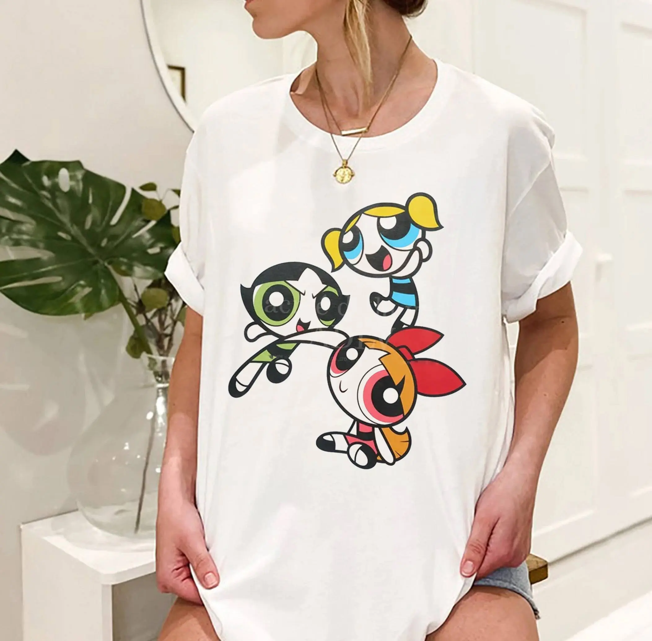 Powerpuff Girls Bubbles Aesthetic Gift For Fans T Shirt QZ12803