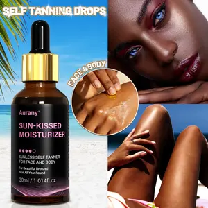 Tanning Oil, Fake Tan, Dark Tanning Lotion, Self Tanning Drops, Sunless Self Tanner For Face & Body, Buildable Bronzing Formula For A Natural Glow, Bronzed Skin All Year Round, Suitable For All Skin Types, Body Care, Cosmetic