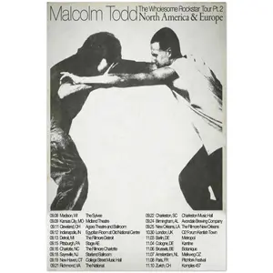 Malcolm Todd North America Europe Tour 2025 Poster