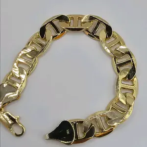 bracelet fashion style gold-plated 7 ½ inches long stamp unisex