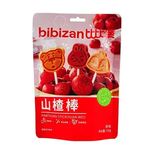 BiBiZan Bear Hawthorn Sticks Original Flavor 100g - No Additives, Sweet & Sour Delicacy