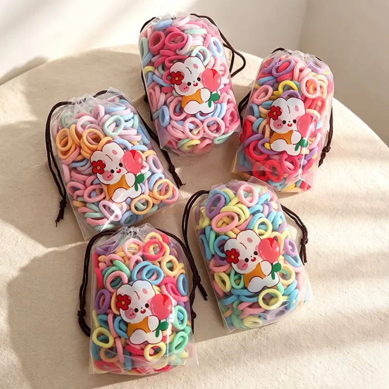200PCS Baby Hair Ties, Small No Damage Elastic Hair Bands For Toddlers, Little Girls and Kids, Soft Ponytail Holders, Baby Hair Accessories