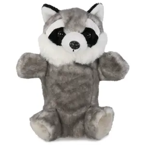 SUPER SOFT PLUSH HAND PUPPET - RACCOON