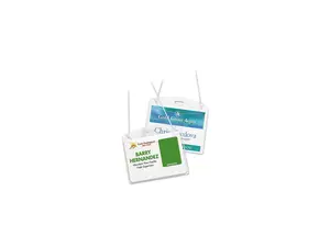 Avery 2922 Photo ID Badge Holder, Horizontal, 4w x 3h, Clear, 100/Box