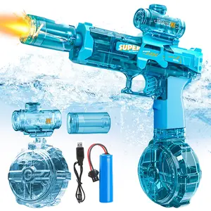 Large-capacity automatic pulse water gun boy toy visual effect long-range children's adult toy,Summervibes