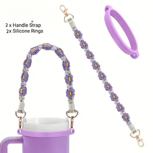 Adjustable Strap, Water Bottle Handle, Cup Accessories, Keychain Set, 0.4-inch Vacuum Suction Straw Cover, Vacuum Boots 30oz/40oz Men And Women